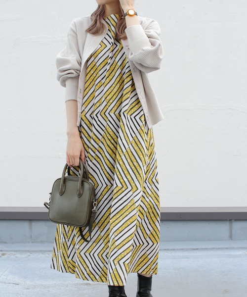 LE GLAZIK（ルグラジック）の「LE GLAZIK/ル グラジック　バティック　スリーブレスロングドレス　BATIK SLEEVELESS PRINT LONGDRESS ＃LG-G0017（ワンピース・レディース・イエロー/オレンジ/グリーン・36）」の18枚目の写真