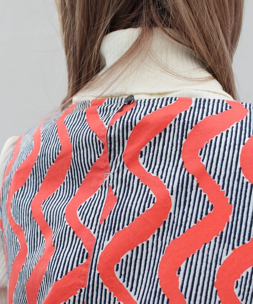 LE GLAZIK（ルグラジック）の「LE GLAZIK/ル グラジック　バティック　スリーブレスロングドレス　BATIK SLEEVELESS PRINT LONGDRESS ＃LG-G0017（ワンピース・レディース・イエロー/オレンジ/グリーン・36）」の11枚目の写真