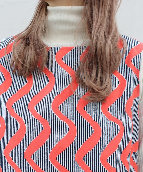 LE GLAZIK（ルグラジック）の「LE GLAZIK/ル グラジック　バティック　スリーブレスロングドレス　BATIK SLEEVELESS PRINT LONGDRESS ＃LG-G0017（ワンピース・レディース・イエロー/オレンジ/グリーン・36）」の9枚目の写真