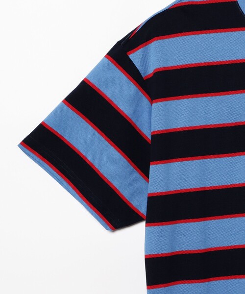LACOSTE（ラコステ）の「LACOSTE for BEAMS / 別注 Border Tee（Tシャツ/カットソー・メンズ・ネイビー/ライトブルー/ベージュ・4/3/6/2/5）」の11枚目の写真