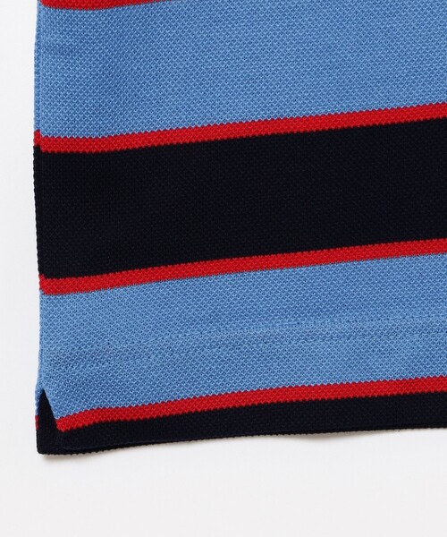 LACOSTE（ラコステ）の「LACOSTE for BEAMS / 別注 Border Tee（Tシャツ/カットソー・メンズ・ネイビー/ライトブルー/ベージュ・4/3/6/2/5）」の10枚目の写真