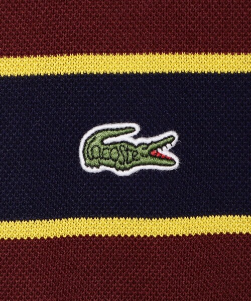 LACOSTE（ラコステ）の「LACOSTE for BEAMS / 別注 Border Tee（Tシャツ/カットソー・メンズ・ネイビー/ライトブルー/ベージュ・4/3/6/2/5）」の5枚目の写真