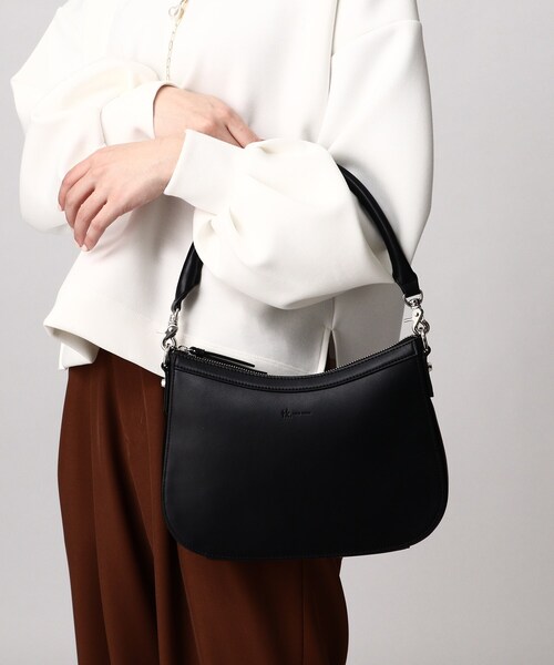 tk.TAKEO KIKUCHI(ティーケータケオキクチ)の「◆シンセティックレザー2WAYムーンバッグ(ショルダーバッグ・レディース・ブラック/ブラウン系その他・00)」の10枚目の写真