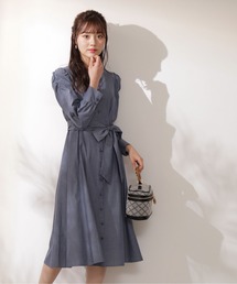 PROPORTION BODY DRESSING（プロポーションボディドレッシング）の「シャンブレーシャツワンピース / 1212140306（ワンピース・レディース）」