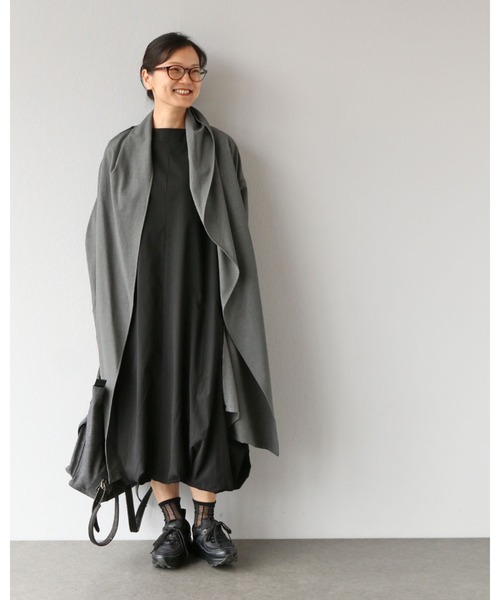 Vieo(ヴィオ)の「シック。黒のバルーンワンピース(ワンピース・レディース・ブラック・FREE/SHORT/LONG)」の5枚目の写真
