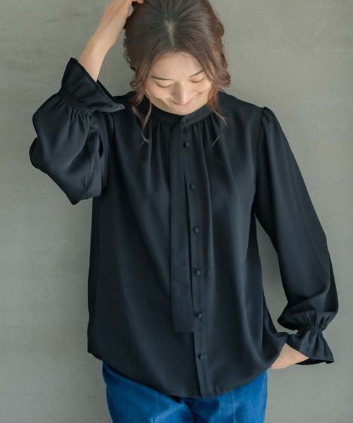 LEPSIM（レプシィム）の「【五明祐子さんコラボ】2WAYブラウス　262352（シャツ/ブラウス・レディース・ブラック/イエロー/アイボリー・MEDIUM/LARGE）」の9枚目の写真