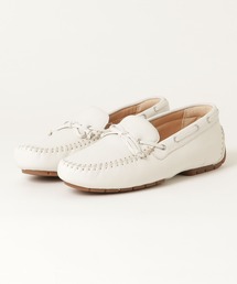 Clarks | C Mocc Tie / シーモックタイ (ホワイトレザー)(スリッポン)