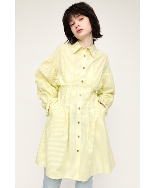 FRONT TUCK MINI DRESS フロントタック ミニ ドレス