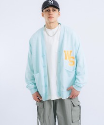 Ressaca | オーバーサイズ ワッペン刺繍カレッジ風ロゴカーディガン(カーディガン/ボレロ)