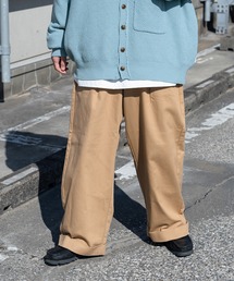 ワンロールワイドチノパン