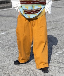 Perushu | ワンロールワイドチノパン(チノパンツ)