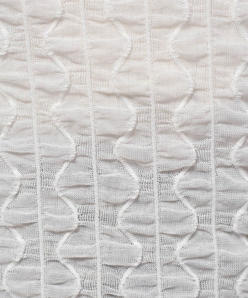 ems excite(エムズエキサイト)の「ウェーブシアーCT(Tシャツ/カットソー・レディース・ブラック/オフホワイト/アイボリー・FREE)」の13枚目の写真