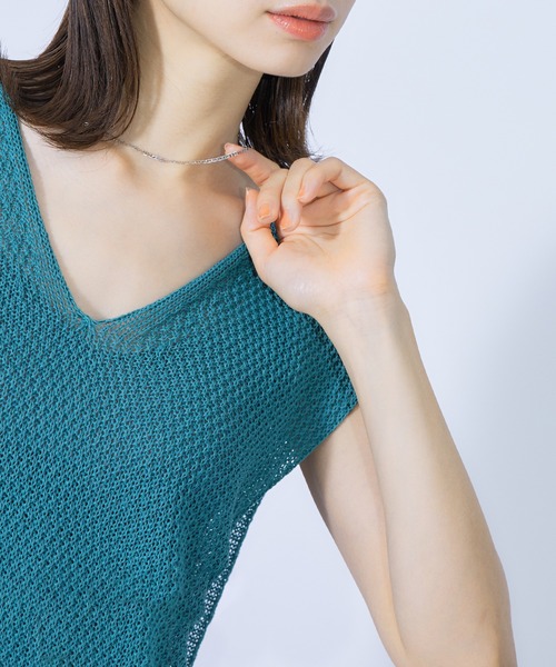 ROPE'（ロペ）の「デザインチェーンショートネックレス（ネックレス・レディース・ゴールド/シルバー・FREE）」の8枚目の写真