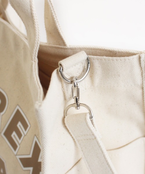 AVIREX(アヴィレックス)の「【MILKFED.×AVIREX】SHOULDER TOTE BAG/ショルダートート バッグ/ミルクフェド/アヴィレックス(ショルダーバッグ・レディース・ブラウン/オフホワイト・FREE)」の10枚目の写真