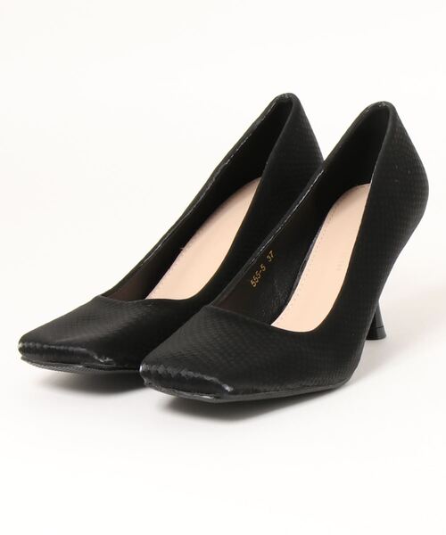 ap retro（アプレトロ）の「スクエアパンプス（パンプス・レディース・ブラック/アイボリー/グリーン・LARGE/MEDIUM）」の6枚目の写真