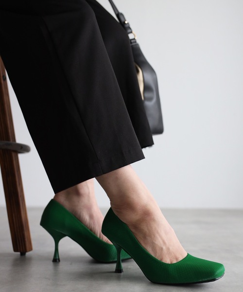 ap retro（アプレトロ）の「スクエアパンプス（パンプス・レディース・ブラック/アイボリー/グリーン・LARGE/MEDIUM）」の14枚目の写真