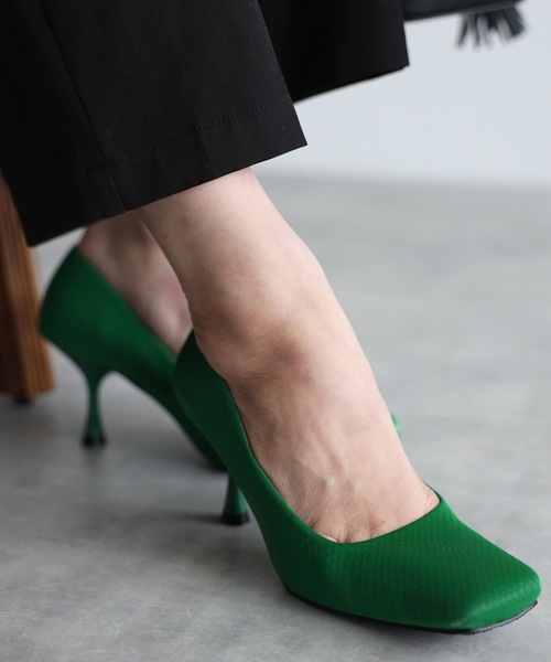 ap retro（アプレトロ）の「スクエアパンプス（パンプス・レディース・ブラック/アイボリー/グリーン・LARGE/MEDIUM）」の15枚目の写真