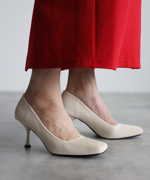 ap retro（アプレトロ）の「スクエアパンプス（パンプス・レディース・ブラック/アイボリー/グリーン・LARGE/MEDIUM）」の10枚目の写真