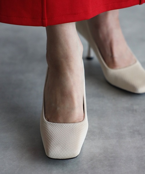 ap retro（アプレトロ）の「スクエアパンプス（パンプス・レディース・ブラック/アイボリー/グリーン・LARGE/MEDIUM）」の17枚目の写真