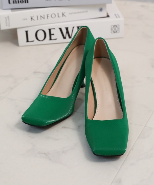 ap retro（アプレトロ）の「スクエアパンプス（パンプス・レディース・ブラック/アイボリー/グリーン・LARGE/MEDIUM）」の22枚目の写真
