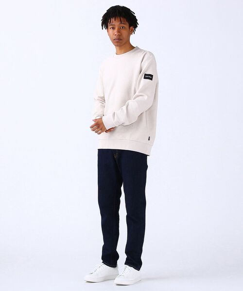 Calvin Klein(カルバン・クライン)の「クルーネック スウェット プルオーバー(スウェット・メンズ・ホワイト/ブラック・S/M/L/XL)」の5枚目の写真