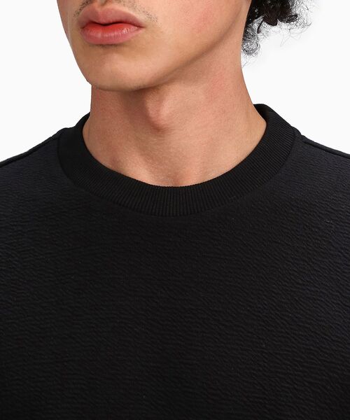 Calvin Klein(カルバン・クライン)の「クルーネック スウェット プルオーバー(スウェット・メンズ・ホワイト/ブラック・S/M/L/XL)」の7枚目の写真