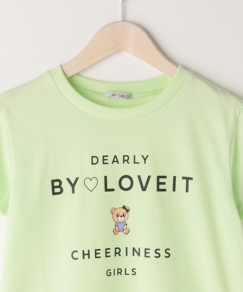 by LOVEiT（バイラビット）の「ラビ子アイコン半袖Ｔシャツ【PTPR】（Tシャツ/カットソー・キッズ・ピンク/オフホワイト/ミント/チャコール・150cm/130cm/140cm/160cm/120cm）」の7枚目の写真