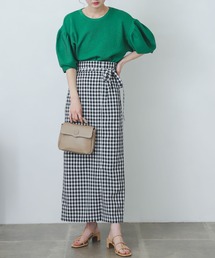 SENSE OF PLACE by URBAN RESEARCH | ギンガムチェックハイウエストラップスカート(スカート)