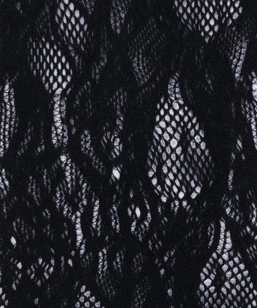 SPINNS（スピンズ）の「レースハイソックス（ソックス/靴下・レディース・ブラック/ホワイト・ONESIZE）」の10枚目の写真