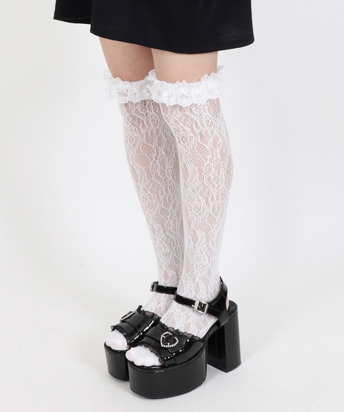 レースハイソックス レース ハイソックス | 靴下屋公式通販 Tabio オンラインストア