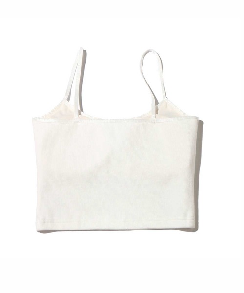 UGG（アグ）の「UGG@mos スクエアロゴ刺繍 リブキャミ（キャミソール・レディース・ブラック/ホワイト/ブラウン/ブルー・L/M）」の21枚目の写真