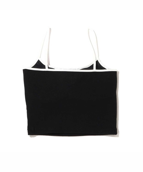 UGG（アグ）の「UGG@mos スクエアロゴ刺繍 リブキャミ（キャミソール・レディース・ブラック/ホワイト/ブラウン/ブルー・L/M）」の7枚目の写真