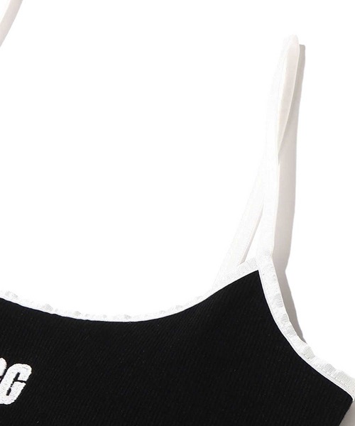 UGG（アグ）の「UGG@mos スクエアロゴ刺繍 リブキャミ（キャミソール・レディース・ブラック/ホワイト/ブラウン/ブルー・L/M）」の22枚目の写真