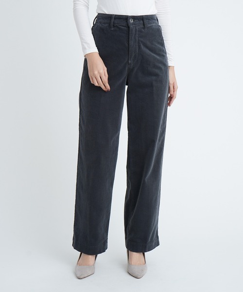 YANUK（ヤヌーク）の「【YANUK/ヤヌーク】ワイドストレート コーデュロイトラウザー LILITH (リリス)（その他パンツ・レディース・ライトベージュ/チャコールグレー・XS/S/M）」の5枚目の写真