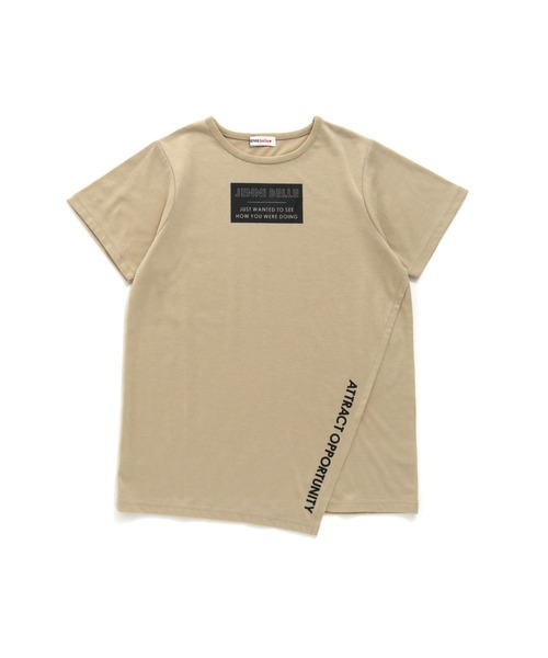 JENNI belle(ジェニィベル)の「【WEB限定】アシメヘムロング丈Tシャツ(Tシャツ/カットソー・キッズ・イエロー/ベージュ/ブラック・130cm/150cm/160cm/140cm)」の11枚目の写真