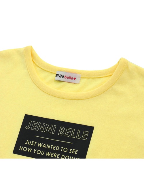 JENNI belle(ジェニィベル)の「【WEB限定】アシメヘムロング丈Tシャツ(Tシャツ/カットソー・キッズ・イエロー/ベージュ/ブラック・130cm/150cm/160cm/140cm)」の7枚目の写真