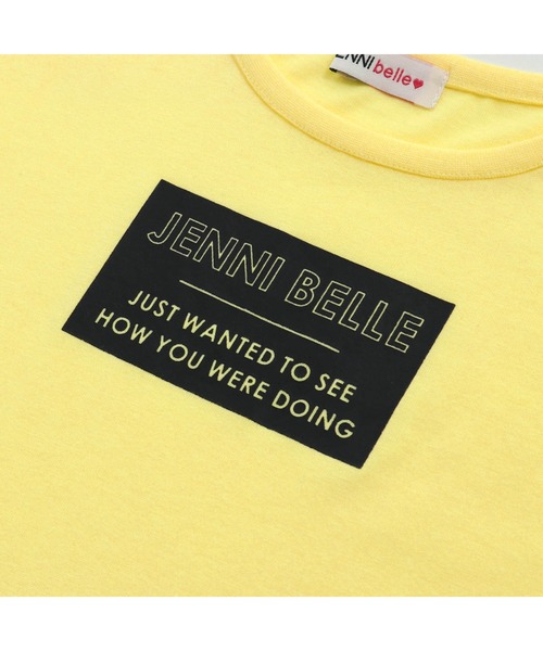 JENNI belle(ジェニィベル)の「【WEB限定】アシメヘムロング丈Tシャツ(Tシャツ/カットソー・キッズ・イエロー/ベージュ/ブラック・130cm/150cm/160cm/140cm)」の5枚目の写真