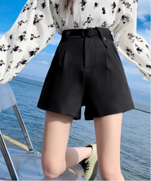 SONA（ソナ）の「SONYUNARA [SET]3分丈パンツ+ベルト（その他パンツ・レディース・ブラック・SMALL/MEDIUM）」の2枚目の写真