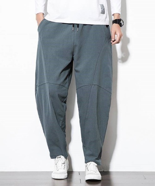 SETUP7(セットアップセブン)の「【SETUP7】コットンタッチリラックステーパードパンツ KNF(その他パンツ・メンズ・ブラック/ネイビー/グレー・FREE)」の3枚目の写真