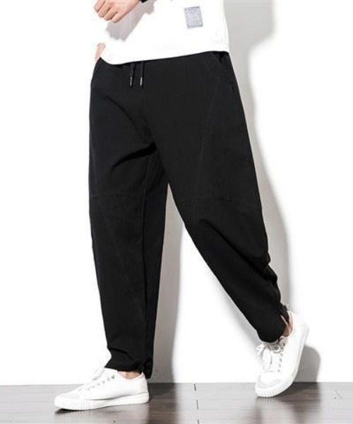 SETUP7(セットアップセブン)の「【SETUP7】コットンタッチリラックステーパードパンツ KNF(その他パンツ・メンズ・ブラック/ネイビー/グレー・FREE)」の2枚目の写真