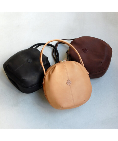 CLEDRAN（クレドラン）の「【本革 ソフト】CL3431 MELO BALL TOTE　ボール型（トートバッグ・レディース・ブラック/ベージュ/チョコ・FREE）」の3枚目の写真