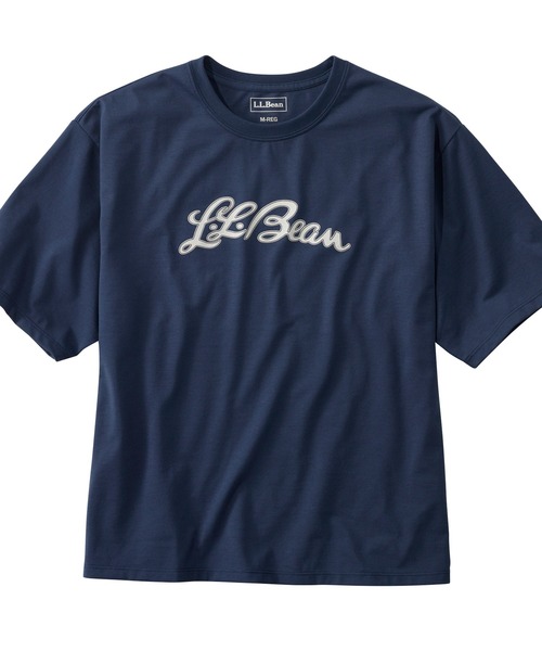 L.L.Bean（エルエルビーン）の「ジャパン・フィット　グラフィック・オーバーサイズ・カジュアル・ティ ジャパン・フィット（Tシャツ/カットソー・レディース・オレンジ系その他/オレンジ系その他2/ネイビー系1/ネイビー系2/ライトグレー系1/ネイビー系/ホワイト系2/ライトグレー系/ホワイト系/ホワイト系1/ネイビー系3/ネイビー系4/ネイビー系5/サックスブルー系/サックスブルー系1/サックスブルー系2/ライトイエロー系2/ライトグレー系2/ライトイエロー系/ライトイエロー系1/ライトグレー系3/ライトイエロー系3/ライトグレー系4/サックスブルー系3・SMALL/MEDIUM/LARGE）」の10枚目の写真