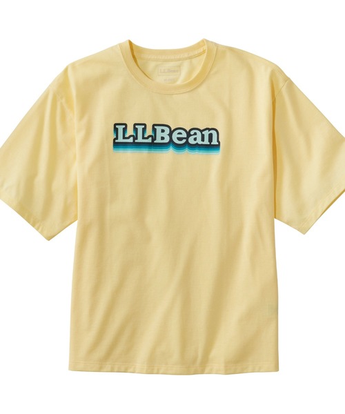 L.L.Bean（エルエルビーン）の「ジャパン・フィット　グラフィック・オーバーサイズ・カジュアル・ティ ジャパン・フィット（Tシャツ/カットソー・レディース・オレンジ系その他/オレンジ系その他2/ネイビー系1/ネイビー系2/ライトグレー系1/ネイビー系/ホワイト系2/ライトグレー系/ホワイト系/ホワイト系1/ネイビー系3/ネイビー系4/ネイビー系5/サックスブルー系/サックスブルー系1/サックスブルー系2/ライトイエロー系2/ライトグレー系2/ライトイエロー系/ライトイエロー系1/ライトグレー系3/ライトイエロー系3/ライトグレー系4/サックスブルー系3・SMALL/MEDIUM/LARGE）」の20枚目の写真