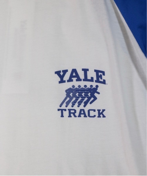 SUNNY SPORTS(サニースポーツ)の「SUNNY SPORTS / サニースポーツ YALE BASEBALL SS TEE イェール大学 ラグランTシャツ(Tシャツ/カットソー・メンズ・グレー/インディゴブルー/ブラック・SMALL/MEDIUM/X-LARGE/LARGE)」の5枚目の写真