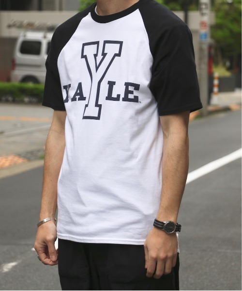 SUNNY SPORTS(サニースポーツ)の「SUNNY SPORTS / サニースポーツ YALE BASEBALL SS TEE イェール大学 ラグランTシャツ(Tシャツ/カットソー・メンズ・グレー/インディゴブルー/ブラック・SMALL/MEDIUM/X-LARGE/LARGE)」の16枚目の写真