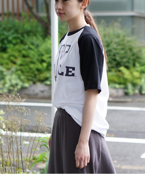 SUNNY SPORTS(サニースポーツ)の「SUNNY SPORTS / サニースポーツ YALE BASEBALL SS TEE イェール大学 ラグランTシャツ(Tシャツ/カットソー・メンズ・グレー/インディゴブルー/ブラック・SMALL/MEDIUM/X-LARGE/LARGE)」の18枚目の写真