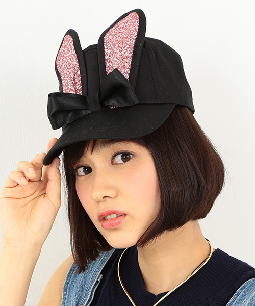 ビーズリボンニットビーニー 秋 冬[品番：SHNW0011590]｜SHEENA