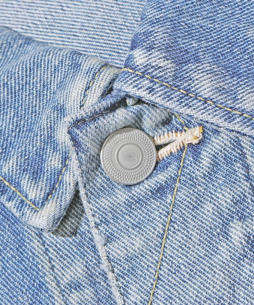 YOUNG&OLSEN The DRYGOODS STORE（ヤングアンドオルセン）の「YOUNG&OLSEN/ヤングアンドオルセン CUT COWBOY JACKET ショートデニムジャケット（デニムジャケット・レディース・ライトブルー・2）」の17枚目の写真