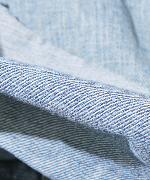 YOUNG&OLSEN The DRYGOODS STORE（ヤングアンドオルセン）の「YOUNG&OLSEN/ヤングアンドオルセン CUT COWBOY JACKET ショートデニムジャケット（デニムジャケット・レディース・ライトブルー・2）」の18枚目の写真