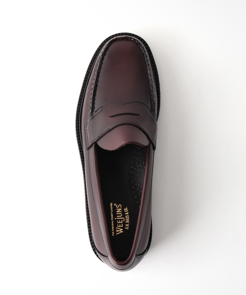G.H.BASS（ジーエイチバス）の「"国内限定モデル"【G.H.BASS / ジー エイチ バス】WEEJUN 90 LOGAN MOC（ローファー・メンズ・ブラック/ボルドー・9/8.5/XX-SMALL/7.5）」の17枚目の写真